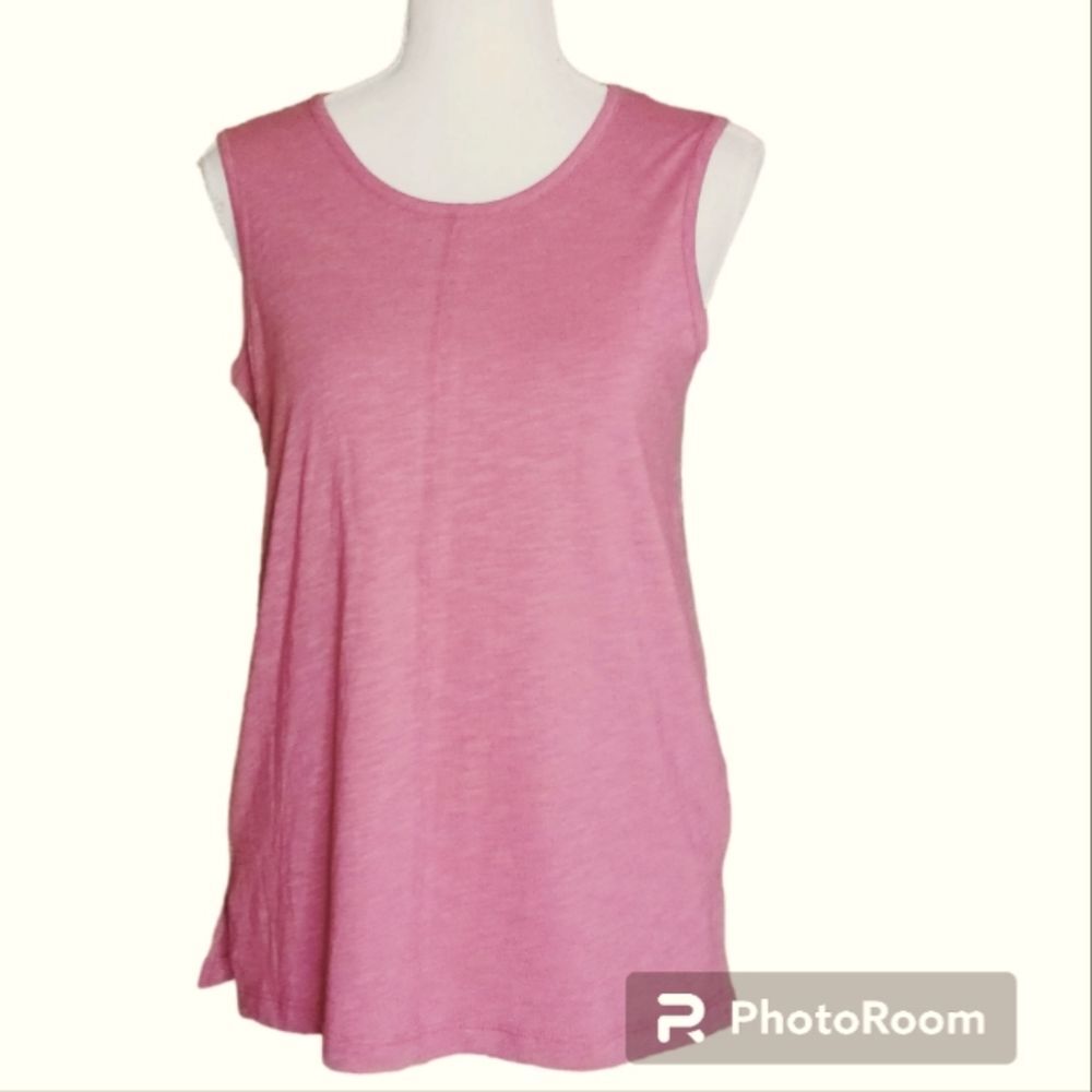 Max Studio Knit Tunic Top Sleeveless with Side Slits Women's Small. NWT